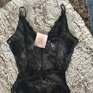 Savage X Fenty Black Lace Bodysuit